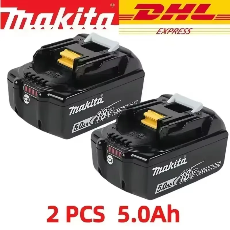 🪫 100%  aitoa 18v makita 6ah/5ah makita akulle  bl1840 bl1830b bl1850b bl1850 bl1860 bl1815 vaihto litiumakku🏅: Vihreä/musta