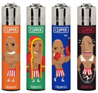 Clipper Coleciones Caricatura, Elige la Colecion de 4 Mecheros: 4 x Sports 8