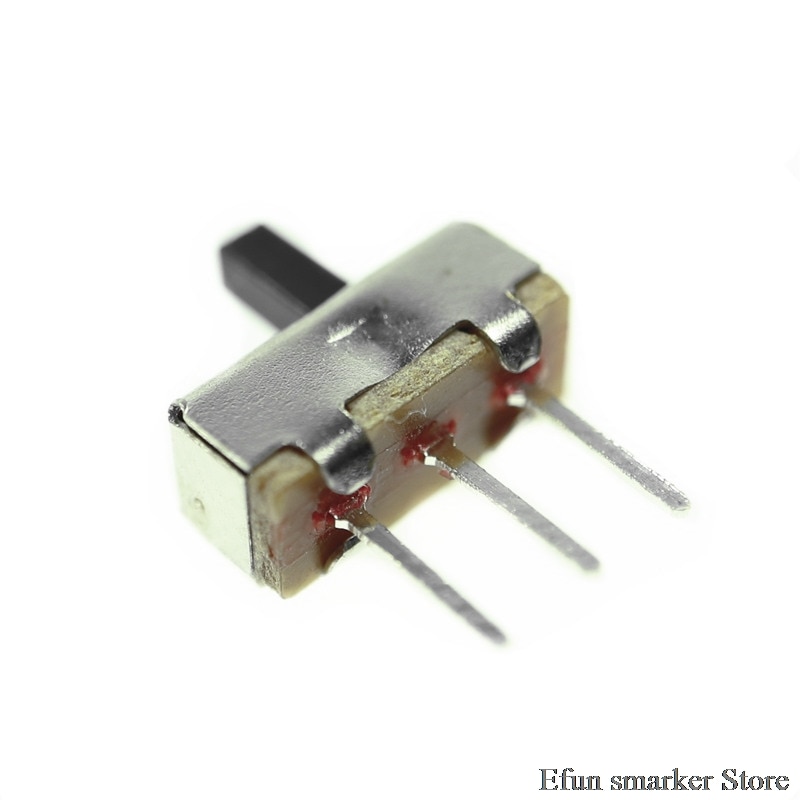 20Pcs Interruptor on-off mini Slide Switch SS12D00 SS12D00G4 3pin 1P2T 2 Position toggle switch Handle length:4MM