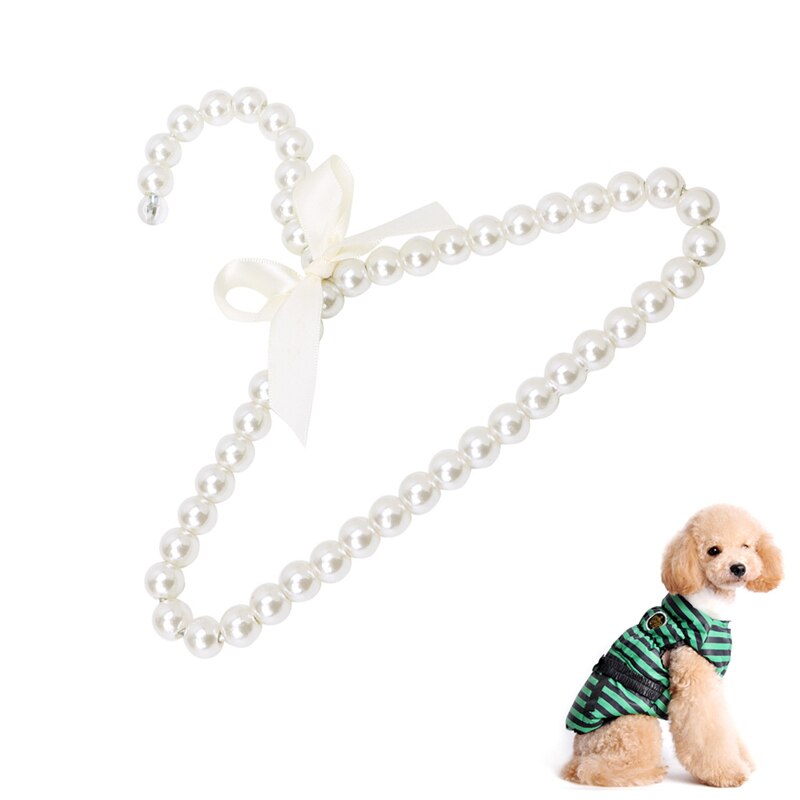 Cintre perle plastique cintres pour animaux de compagnie 20cm vêtements garde-robe stockage 1 pièces enfants perle cintre chien cintres pour vêtements bébé