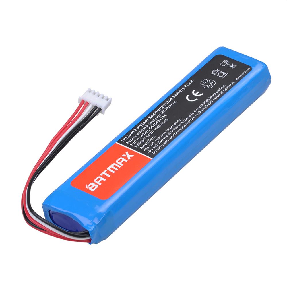 Batmax 12000 mah batteri för jbl xtreme xtreme högtalare gsp 0931134 inkluderar gratis installationsverktyg