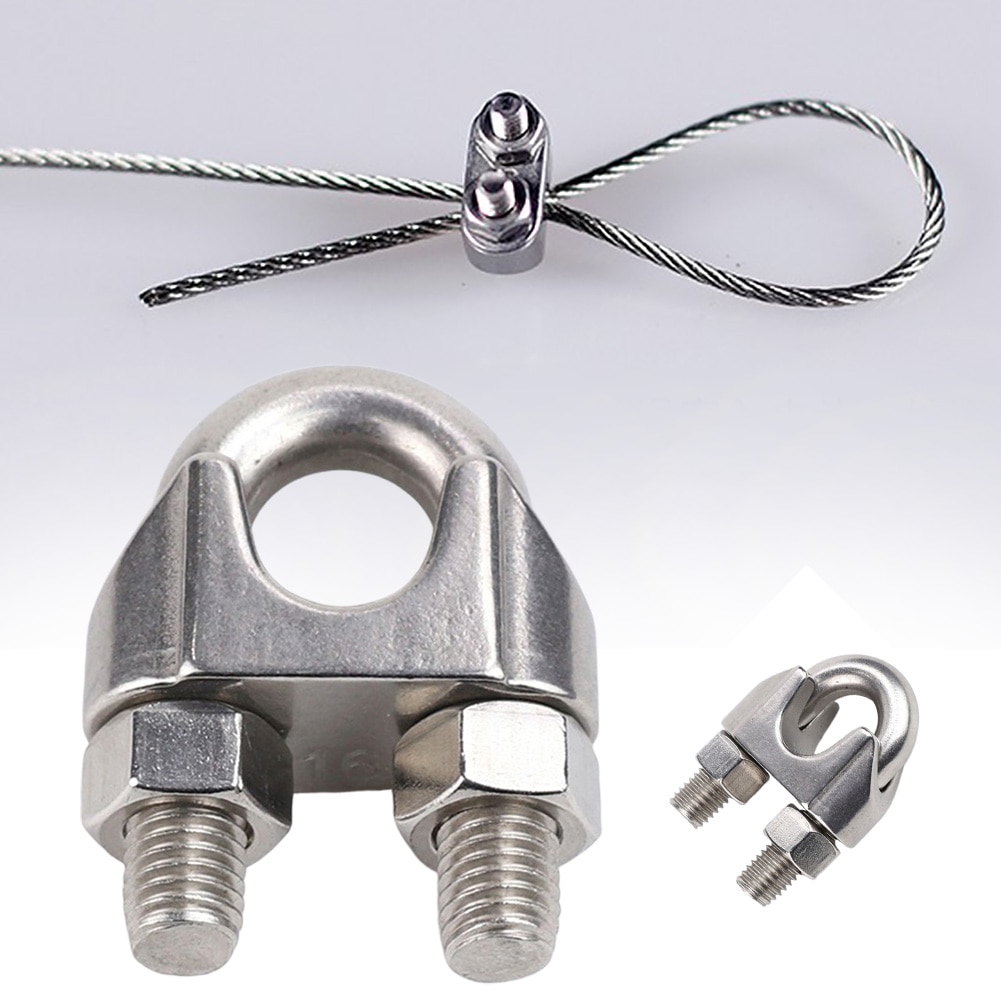 4 Stuks Verbinden Kabel Clip Draai Tool Accessoires Grip Roestvrij Mini Duurzaam Professionele Roestvrij Staal Thuis Wirerope Klem