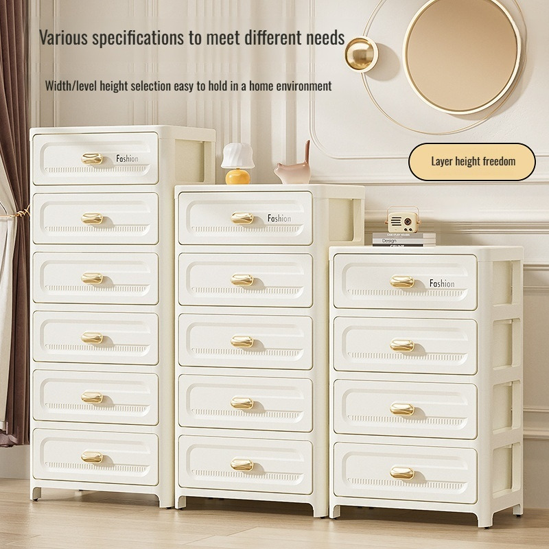 35cm wide drawer storage cabinet multilayer organizing cabinet plastic locker household storage cabinet with pulleys