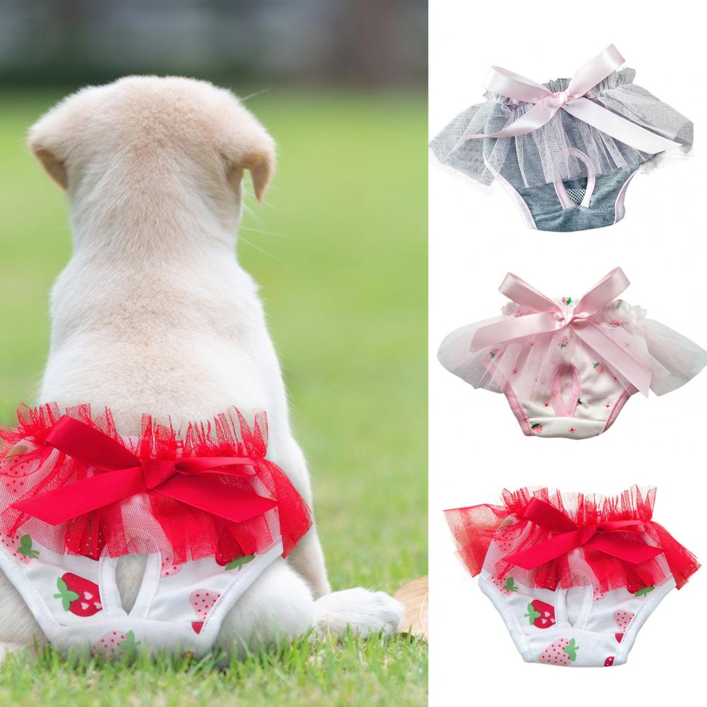 Wearable Pet Short Pants Comfortable Non-sticky Hair Health Care Puppy Shorts Sanitary Pants