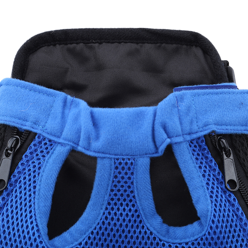 Nueva mochila de pecho frontal para perros y mascotas, mochila de cinco agujeros para perros, bolsa de transporte al aire libre, soporte de eslinga para perros y gatos de malla