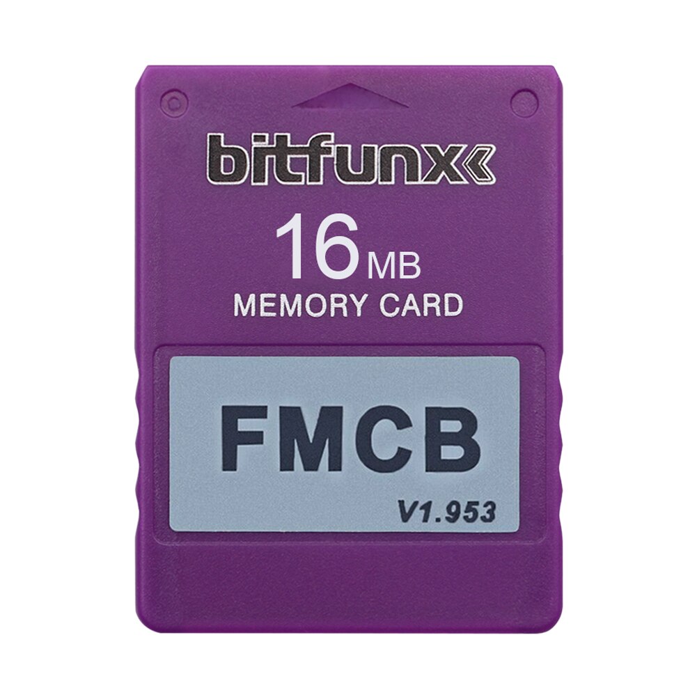 Bitfunx FMCB Free McBoot Card v1.953 for Sony PS2 Playstation2 8MB/16MB/32MB/64MB Memory Card OPL MC Boot: Purple