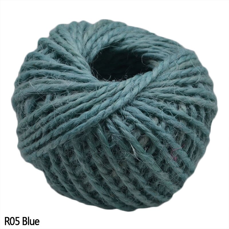 30 Meters Natural Burlap Hemp Rope Hessian Jute Cord for Wedding Party Wrapping Cords Thread DIY Scrapbooking Craft Decor: R05