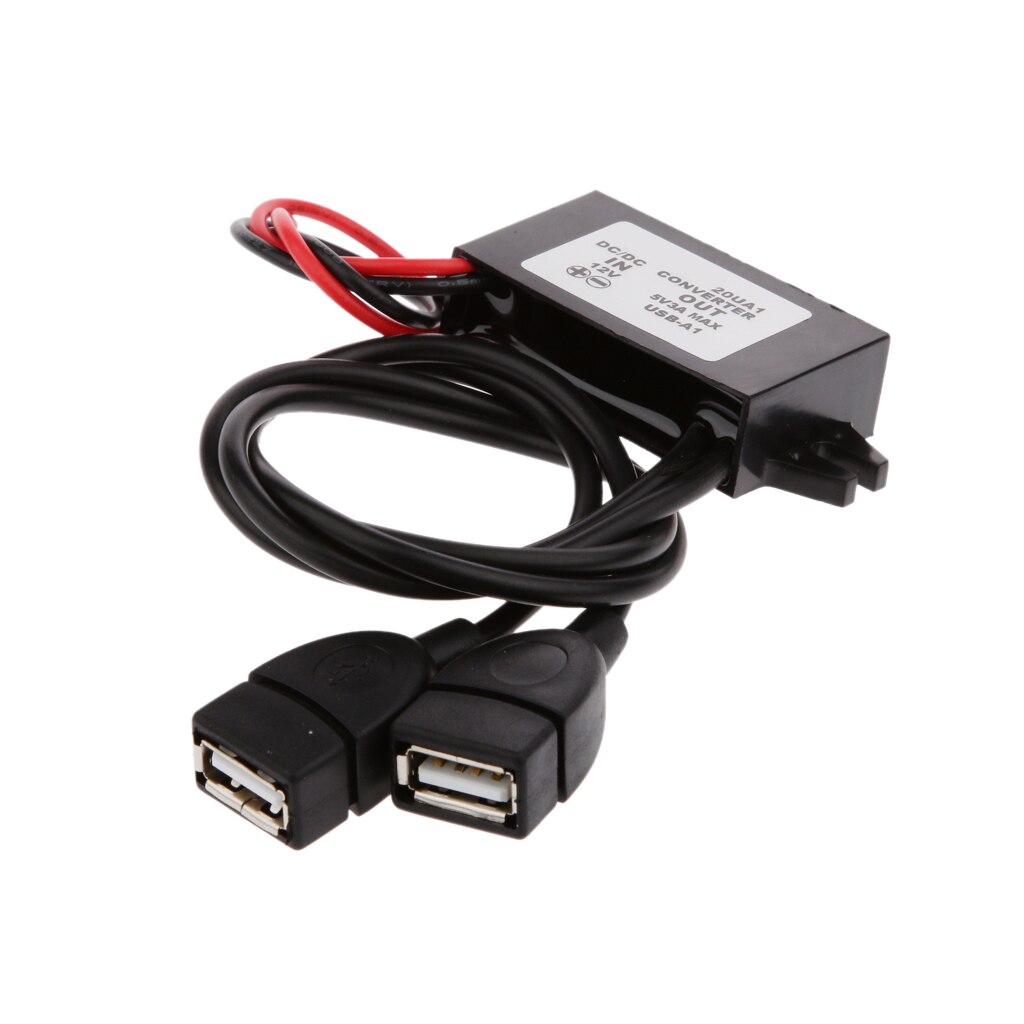 Câble adaptateur d'alimentation convertisseur cc-cc 12v to 5v 3a 15w pour voiture
