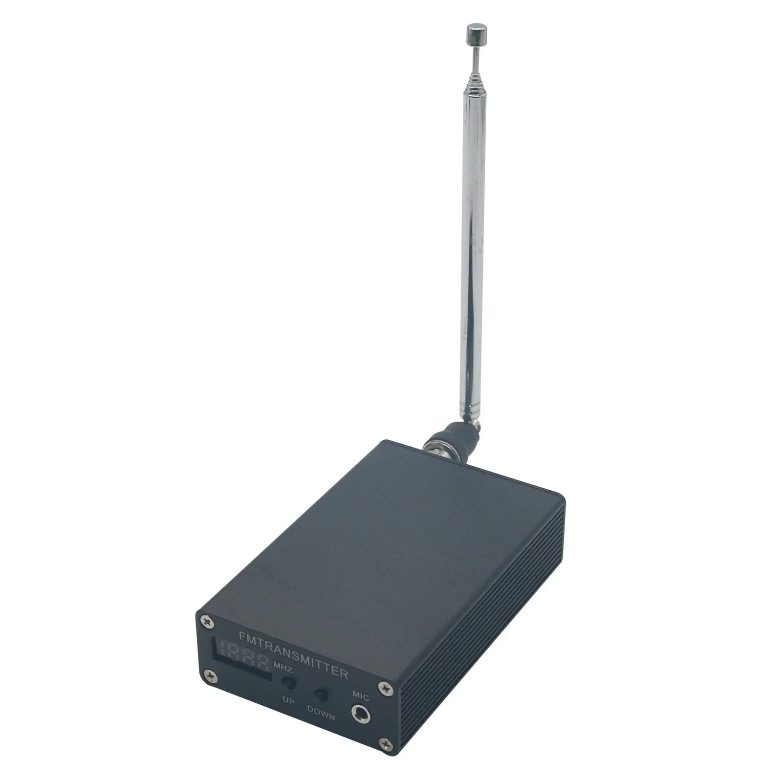 Mini Estação de Rádio FM, Stereo PLL, Transmissor MP3, Fonte de Alimentação e Antena, 5W, 87-109MHz