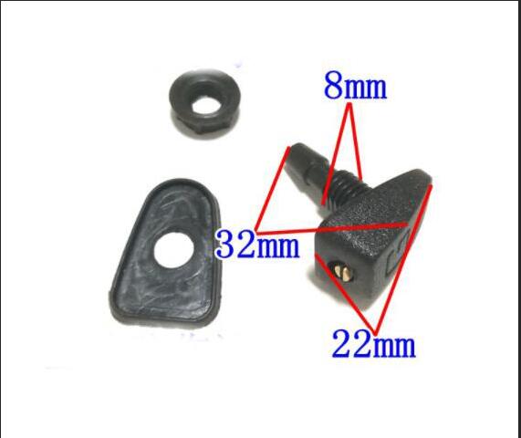 Para huatai santa fe terracan bocal de limpador de cobertura frontal pára-brisa dianteiro modificação ventilador-em forma de bico de automóvel
