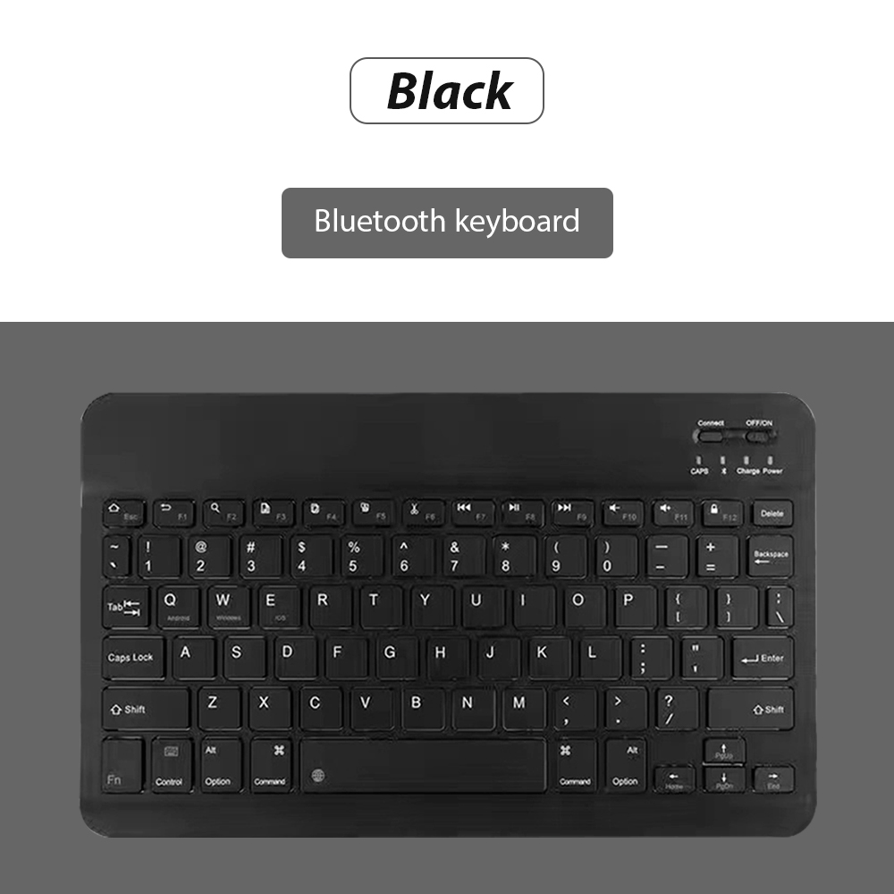 Bluetooth Wireless Keyboard Universal Mobile Phone Tablet Keyboard And Mouse Mini Bluetooth Keyboard Ipad Keyboard Accessories: Red