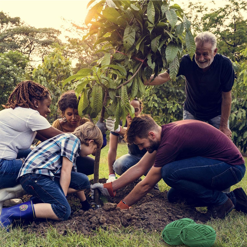 Garten grün Seil Stoff Streifen Pflanze Unterstützung Krawatte verwendet für Kabel Sortierung Pflanze Klettern Umreifung Krawatten Bindung Pflanzen Ich bin Haus