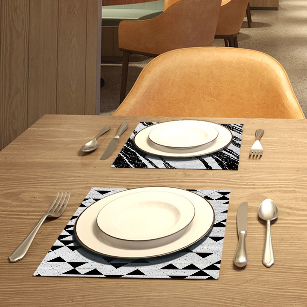 Katoen En Linnen Placemats Gedrukt Westerse Voedsel Placemats Warmte Isolatie Pads Isolatie Decoratie Placemats Placemats