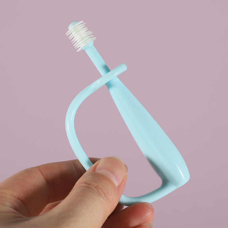 Spazzolino da denti per bambini spazzolino da denti per bambini con manico grande spazzola morbida di sicurezza per bambini igiene orale spazzole per denti articoli per bambini