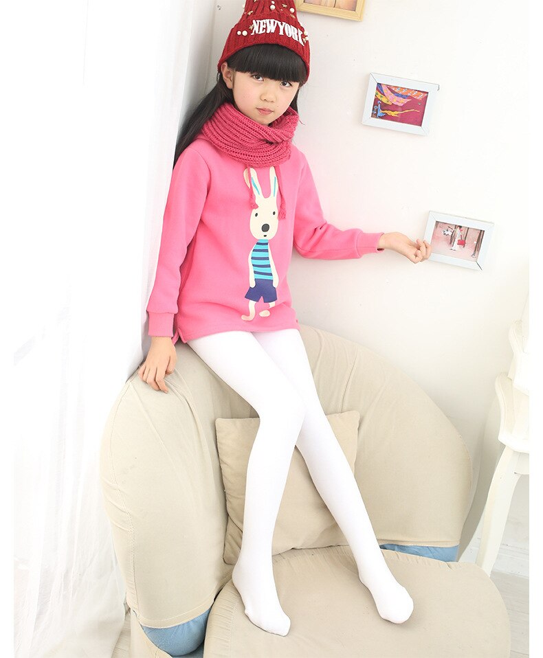 Kids Panty Ballet Dans Panty Voor Meisjes Kous Dikker Kinderen Fluwelen Effen Witte Panty Meisjes Panty