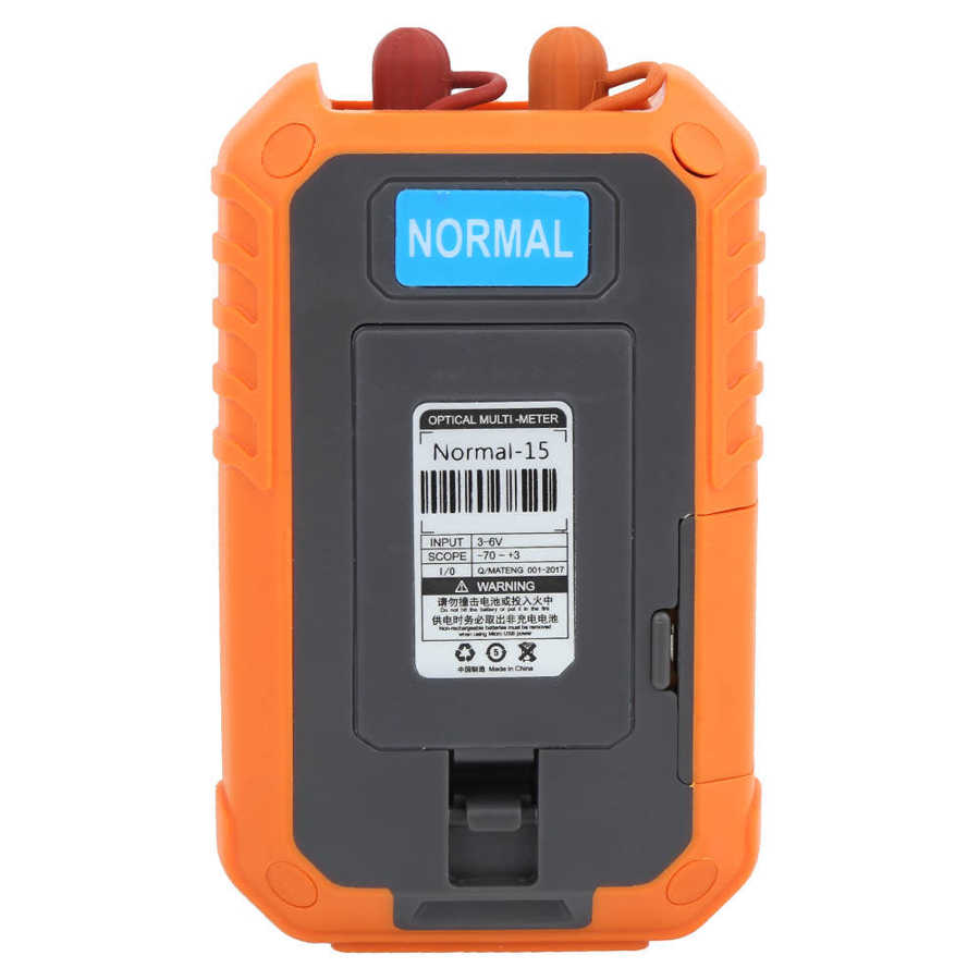 Optical Power Meter Mini Fiber Light Attenuation Tester Red-Light All-in-One Wavelength Memory Light Source Meter