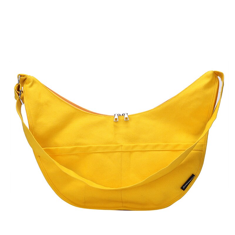 Ainvoev nuova borsa a tracolla monospalla moda selvaggia femminile di grande capacità borsa a tracolla in tela di grandi dimensioni in stile coreano