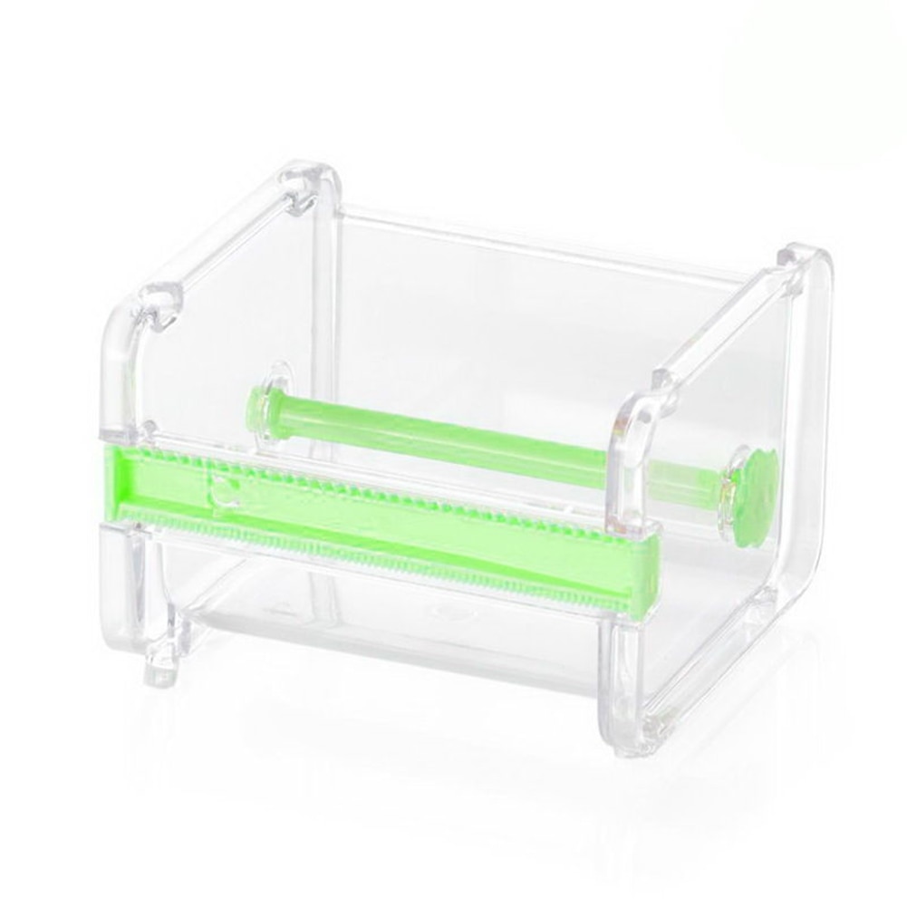 Desktop tape dispenser pater tape cutter tape holder opbevaring organizer taske: Grøn