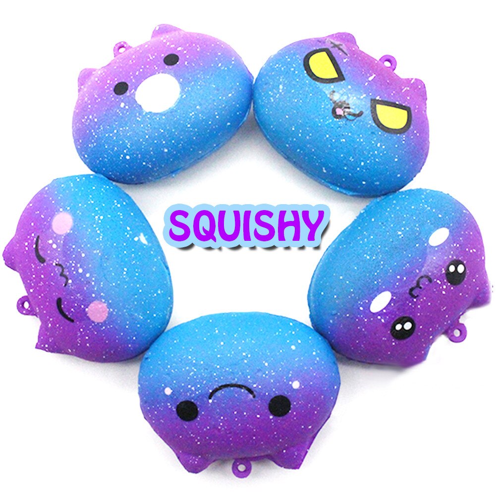 Fidget Toys Popit Squishies Galaxy Kitty Slow Rising Cartoon Cream Scented Stress Relief Toys Антистресс Figet Toys Stress Toy