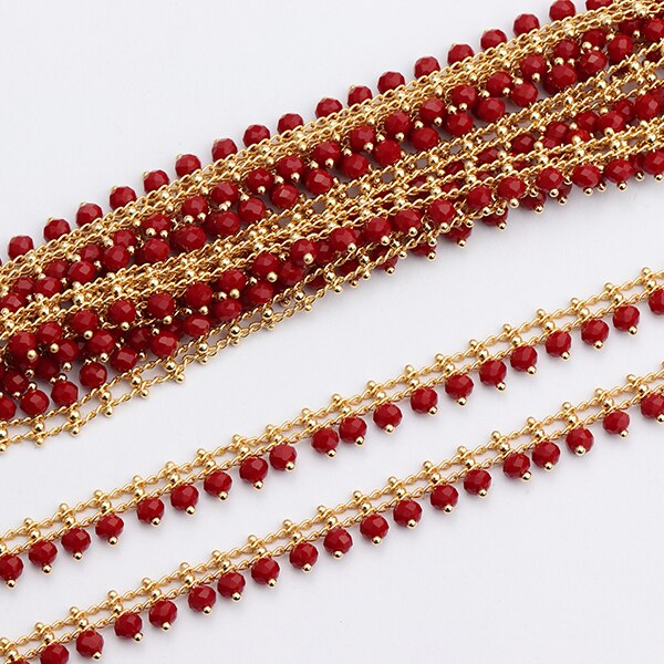 Gufeather  c70, smykketilbehør, gjør-det-selv-kjede ,18k gullbelagte ,0.3 mikron, perler, smykkelaging, gjør-det-selv-kjede kjede ,1m/ lot: C7006