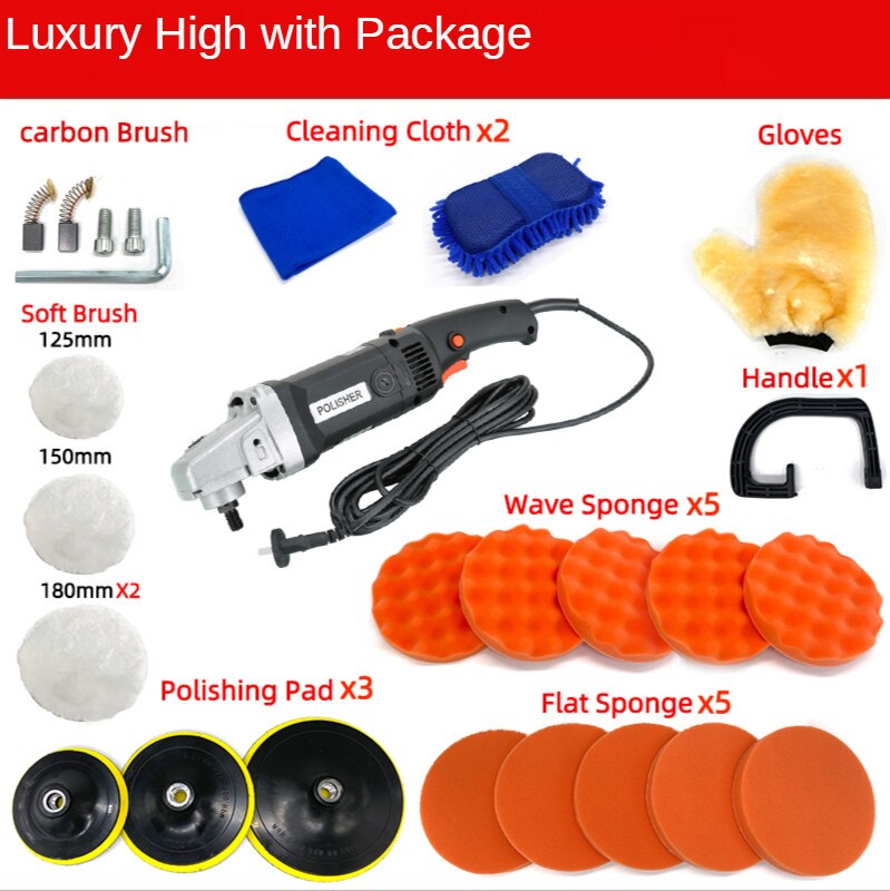 220V/110V 1400W Car Beauty Polishing Machine Set Car Waxing Machine Polishing Machine