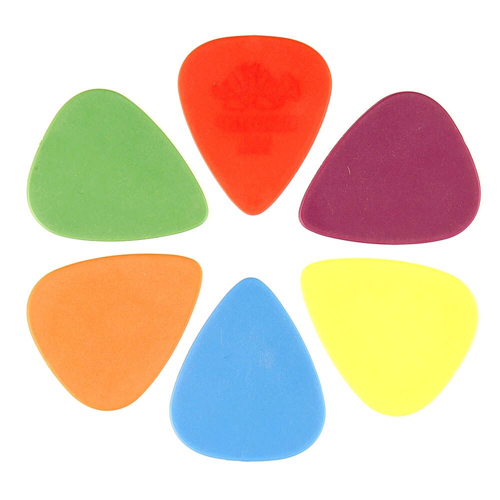 Dunlop-púas para guitarra eléctrica, accesorios para bajo, 6 tipos de grosor, Plectrum, 100 unidades,
