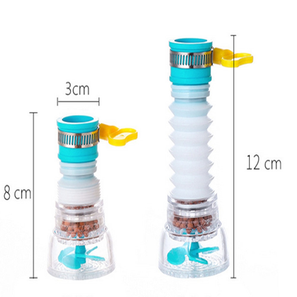 1 Pcs 360 Graden Draaibare Water Saving Tap Voor Keuken Kraan Beluchter Diffuser Kraan Nozzle Filter Adapter Water Waskolf