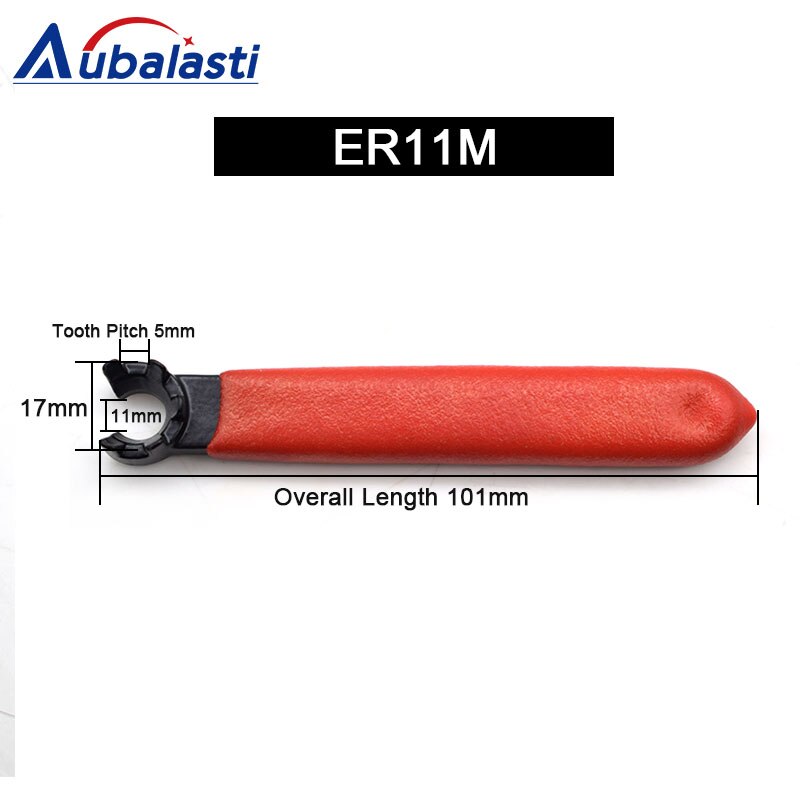 Aubalasti Er Collet Wrench ER11A ER11M ER16A ER16M ER20A Collet Moer Spanner & Collet Chuck Holder Cnc Frezen Tool Draaibank gereedschap: ER11M