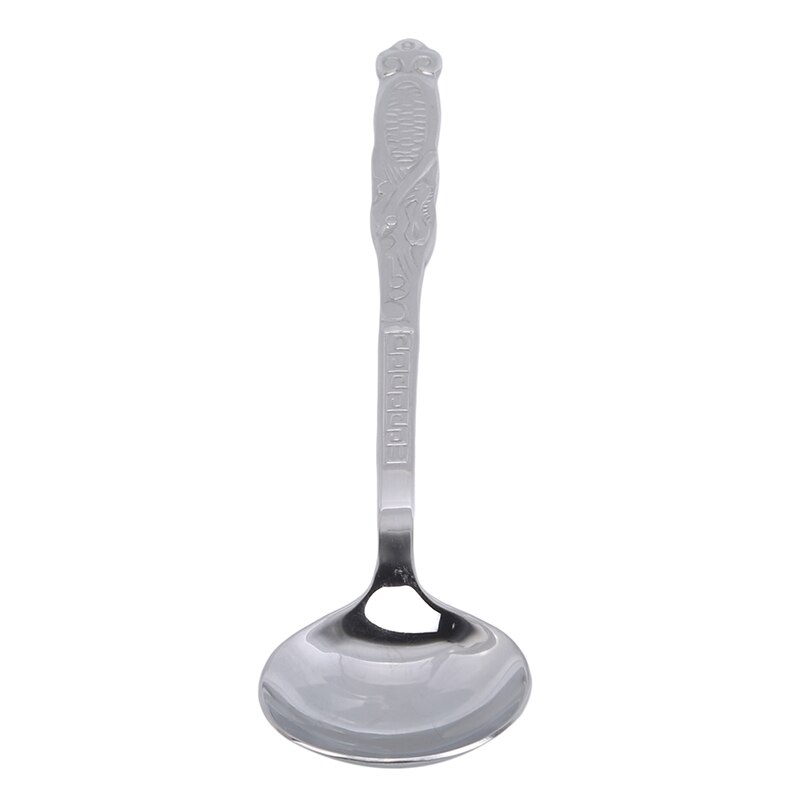 1 Pc Stainless Steel Spoon Long Handle Ice Cream Spoon Korean Style Ice Cream Rice Spoon