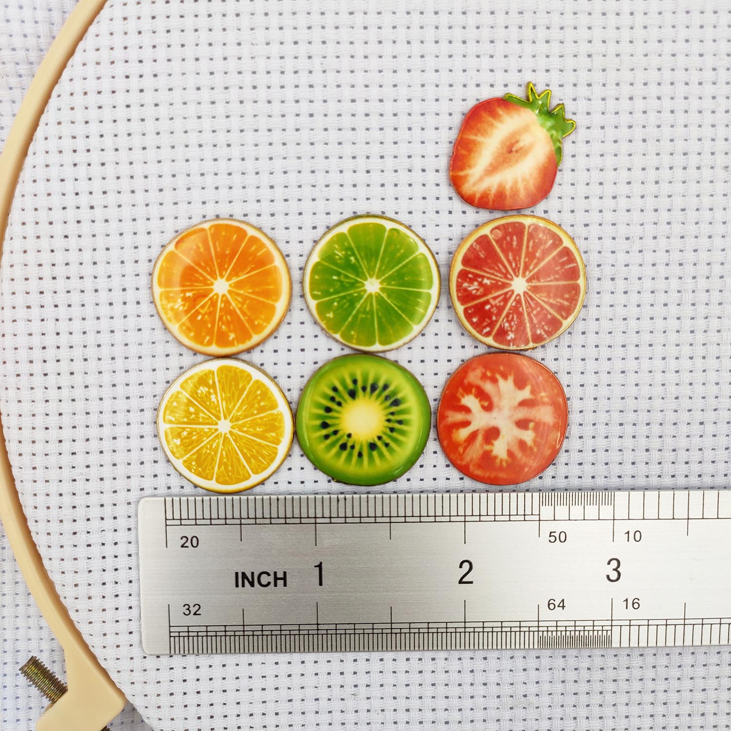 Aguja Minder magnética, juego de 3 agujas de fruta, soporte magnético para alfiler, punto de cruz, proyecto de bordado, buscador de agujas DIY, costura