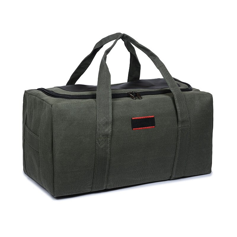 Canvas Men Travel Bags Carry on Luggage Bags Men Duffel Bag Travel Tote Large Weekend Bag Overnight high Capacity: Green