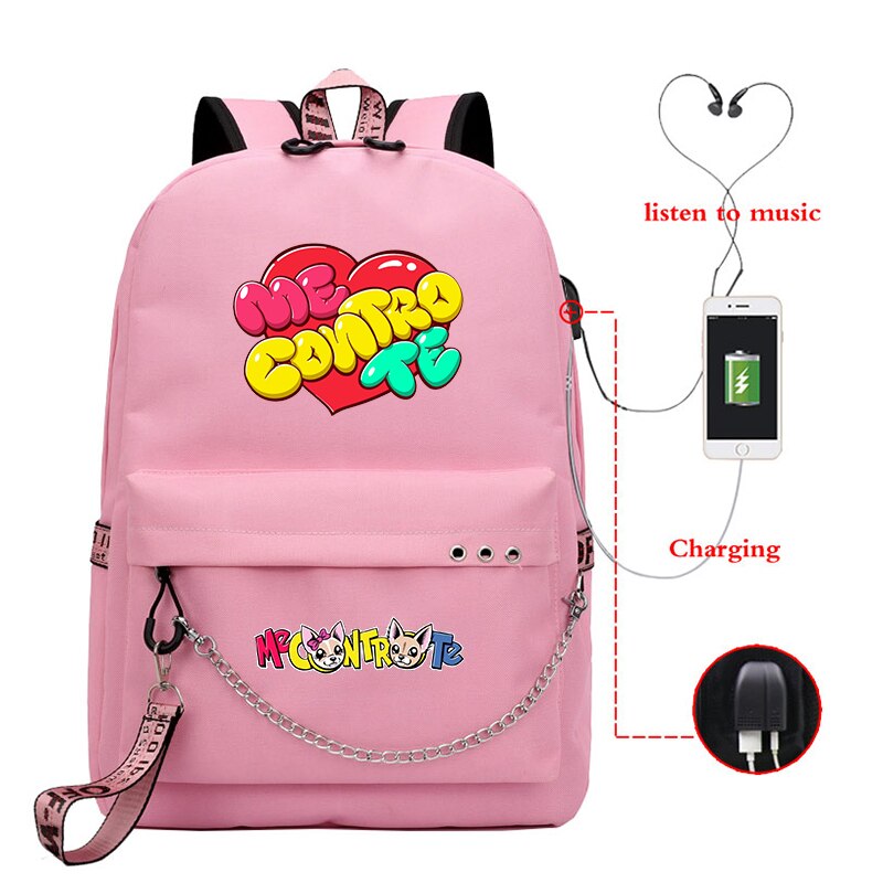 Cool Backpack Harajuku School Bags Girls College Students Laptop USB Charging Backpack Casual Travel Rucksack: 10