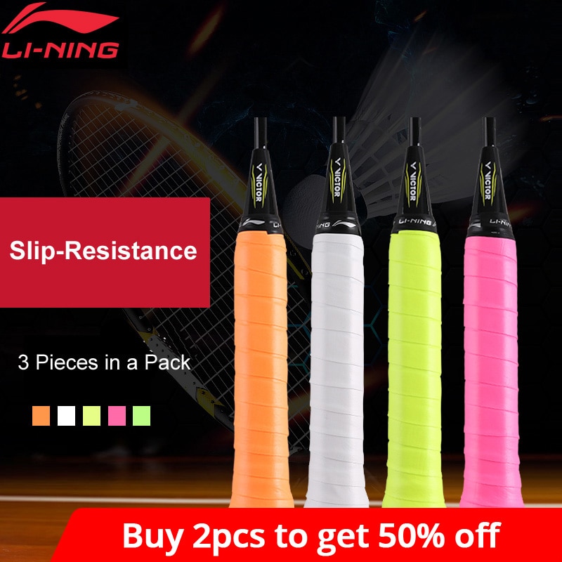 Li-Ning Badminton Overgrip GP303 3 pieces LiNing li ning Accessory Sports Equipment AXJN002 ZYF279