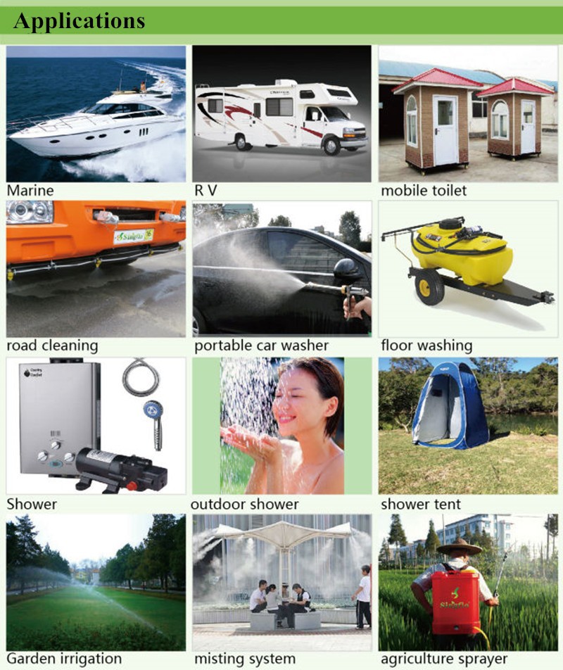 Dc 12v diaphragm water pump automatic switch 3,8 l/ min car wash garden sprayer boat caravan engine house rv pump