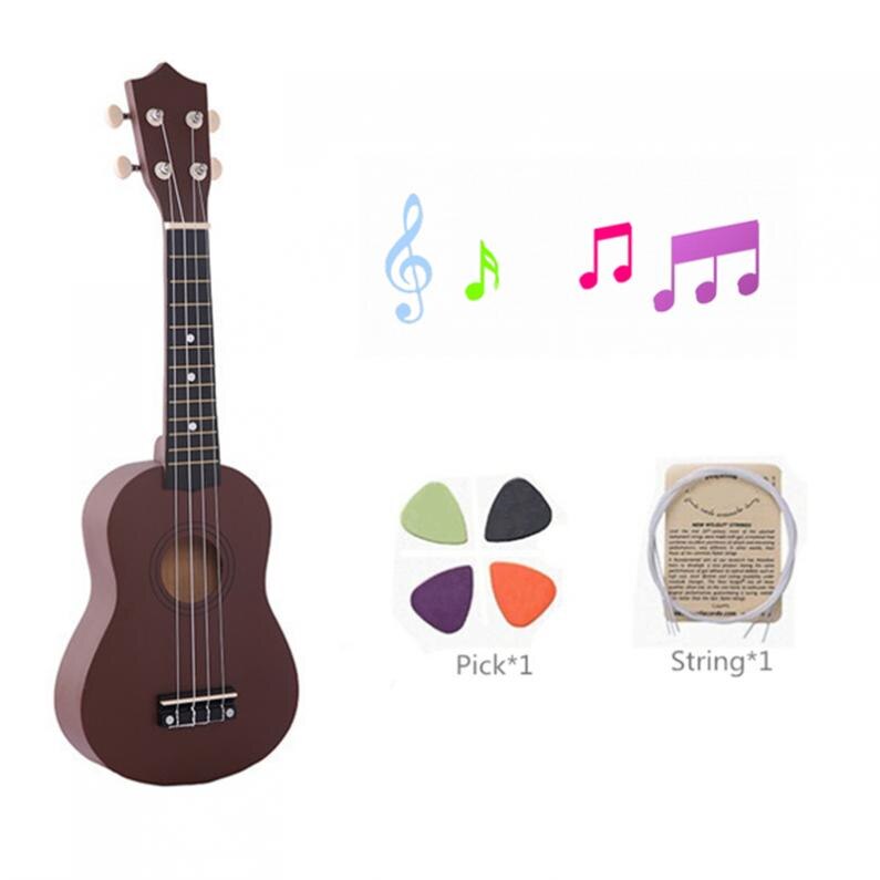 21 zoll Ukulele freundlicher Anfänger 4 Saiten Uke Hawaii Gitarre Bass Saiten Musical Instrument einstellen Bausätze + Tuner + Schnur + gurt + Tasche