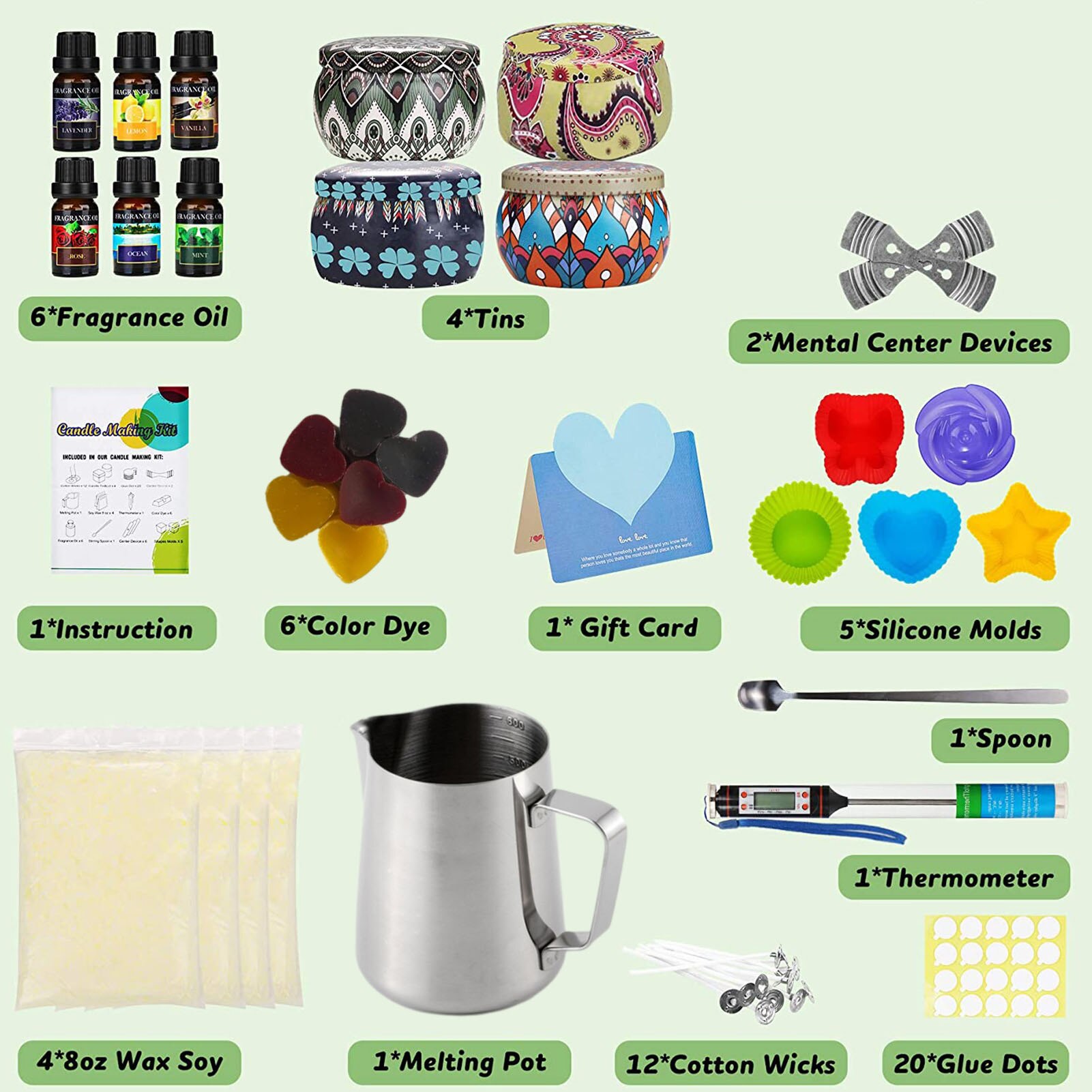 Candle Making Kit DIY Candle Making Accessories Aromatherapy Candle Set Handmade Candle Kit