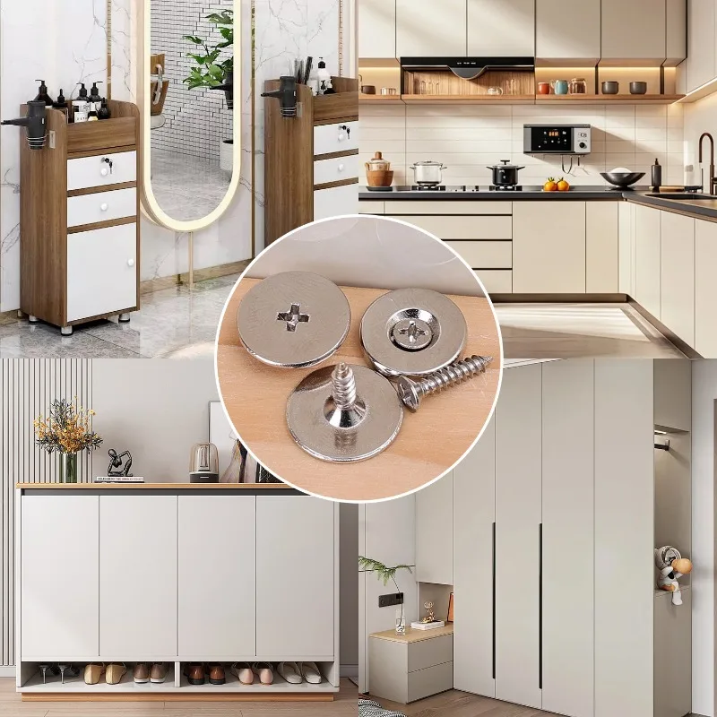 Cabinet Door Magnet Catches Round Metal Magnetic for Wardrobe Hidden Closing Magnetic Door Catch Closer for Furniture Hardware
