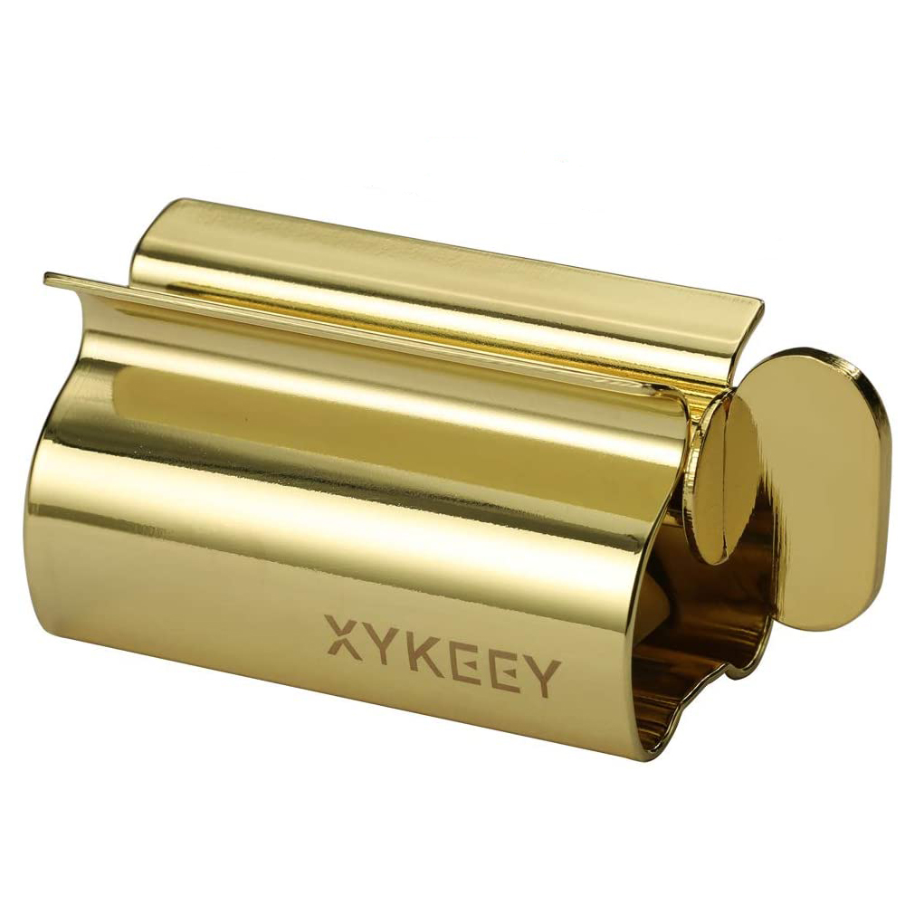 Tandpasta Knijper Tandpasta Dispenser Metal Knijpen Gereedschap Saving Tube Tandpasta Wringer Voor Thuis Badkamer Accessoires: Golden