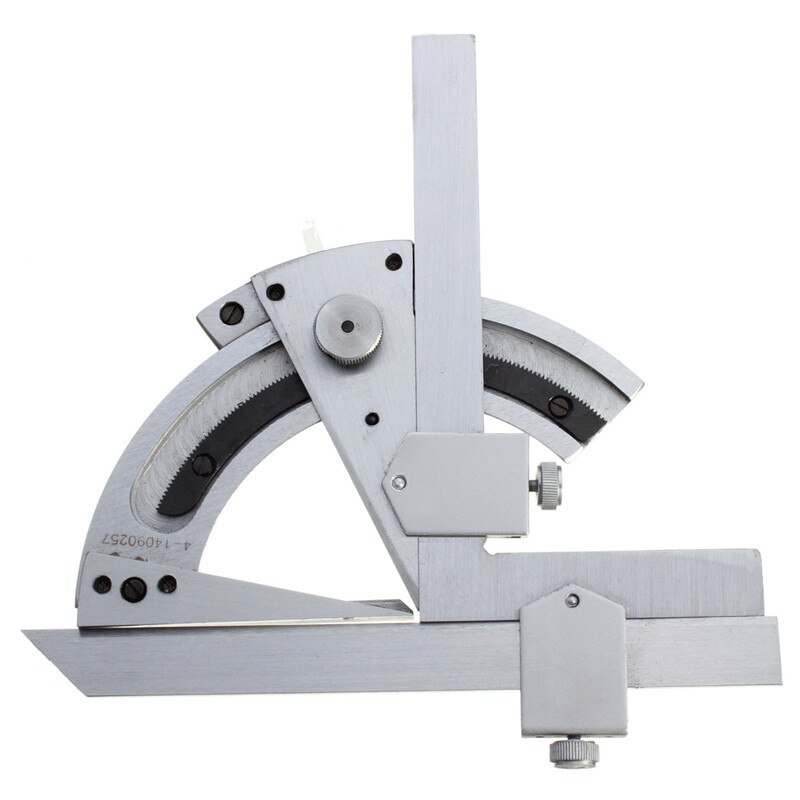 320 Degree Adjustable Protractor Stainless Steel Roundhead Angle Finder Rotary Measuring Ruler Mathematics Measuring Tool