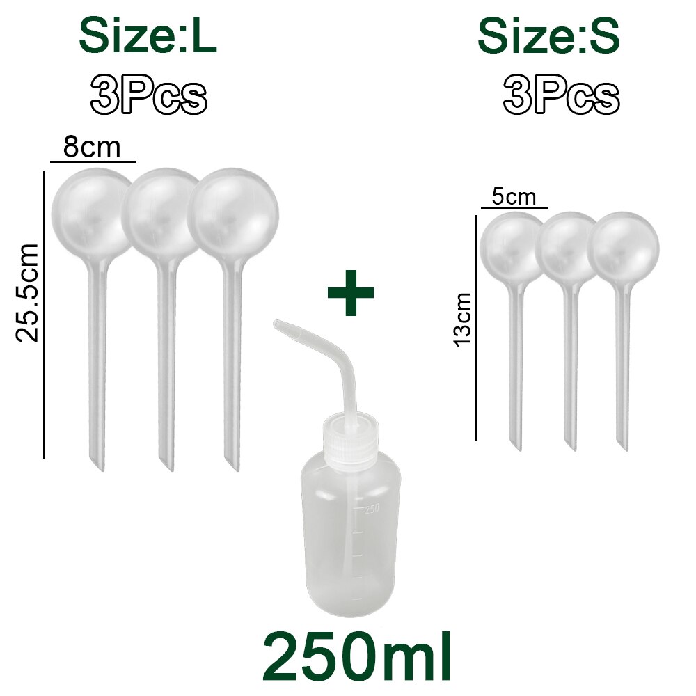 Automatische Pflanze Bewässerung Lampen Selbst Bewässerung Bälle Haus Garten Wasser Können Spike Blume Zimmerpflanze Gerät Tropf Bewässerung System: 6 PCS SL Set E