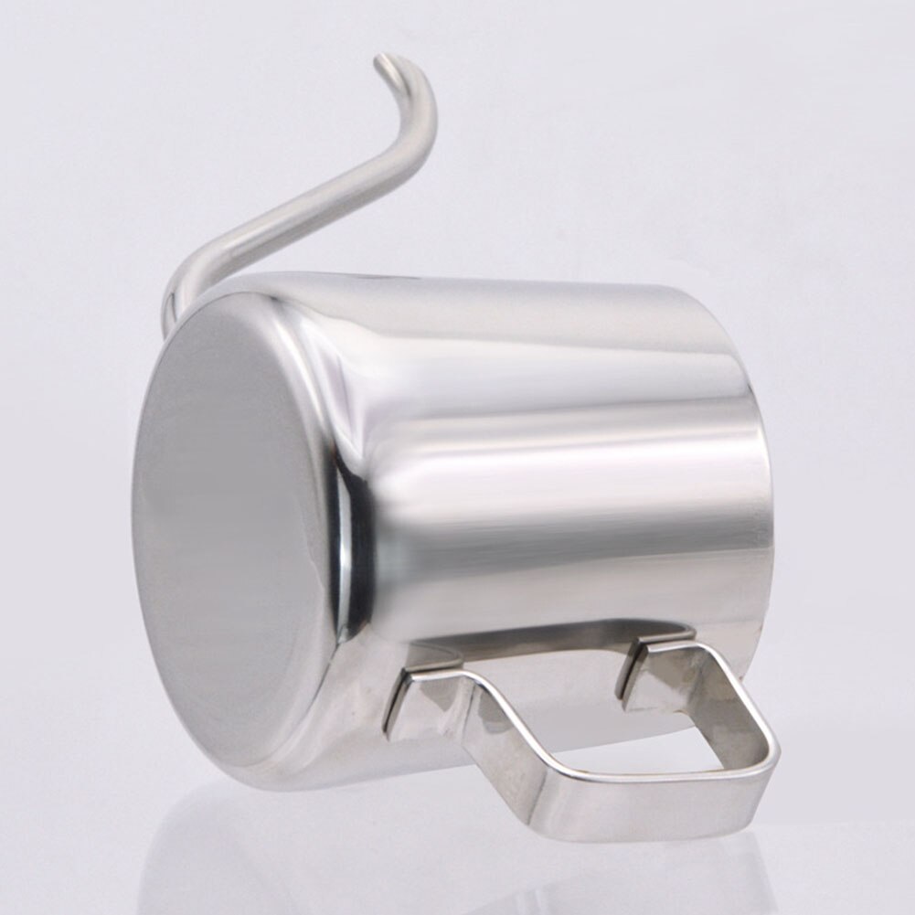 250ml zwanenhalsuitloop koffieketel theepot schenkt over dikke 304 roestvrijstalen coating lange mond drinkgerei roest niet