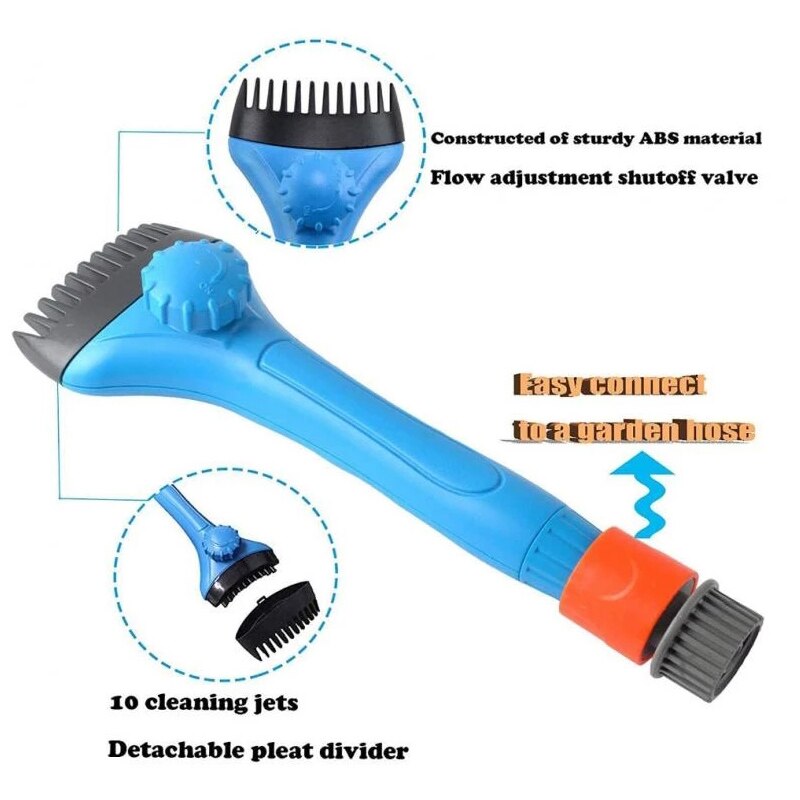 Swimming Pool Filter Jet Cleaner Wand Cartridge Removes Debris Dirt Handheld Cleaners for Pool Tub Spa Water