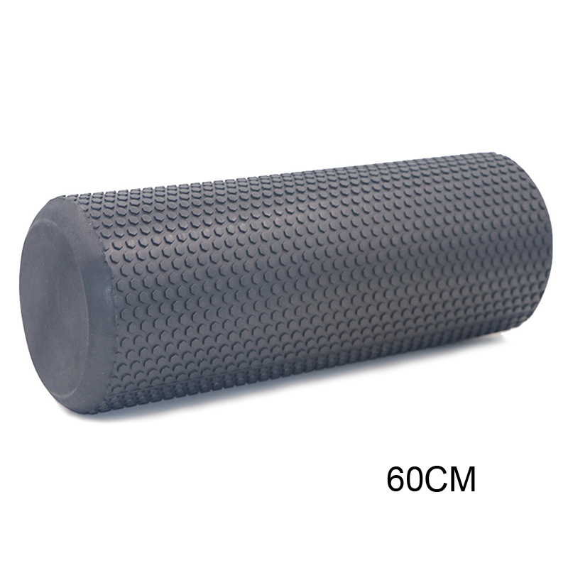 30/45/60 Cm Eva Yoga Yoga Kolom Schuim Yoga Pilates Fitness Foam Roller Sport Trein Gym massage Oefening Ontspannen Foam Rolls: Black-2