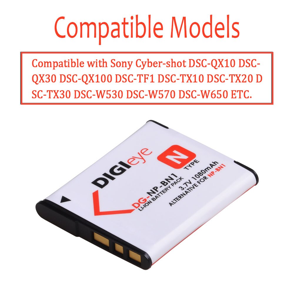 NP-BN1 NPBN1 NP BN1 Rechargeable Battery for Sony Cyber-Shot DSC QX10 QX100 DSC T99 T110 TF1 TX5 TX7 TX9 TX10