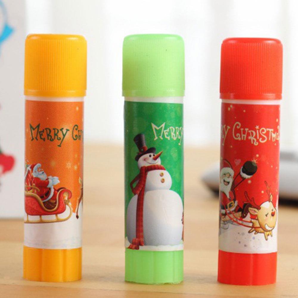 Random 12Pcs/Set Pencil Ball Pen Stationery Set Christmas Student Children Eraser Sharpener Solid Glue