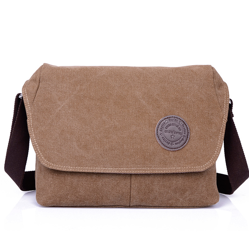 Canvas Mannen Messenger Bags Mannen Reistas Klassieke Mannelijke Schouder Crossbody Tas Zwart 31*10*23 CM