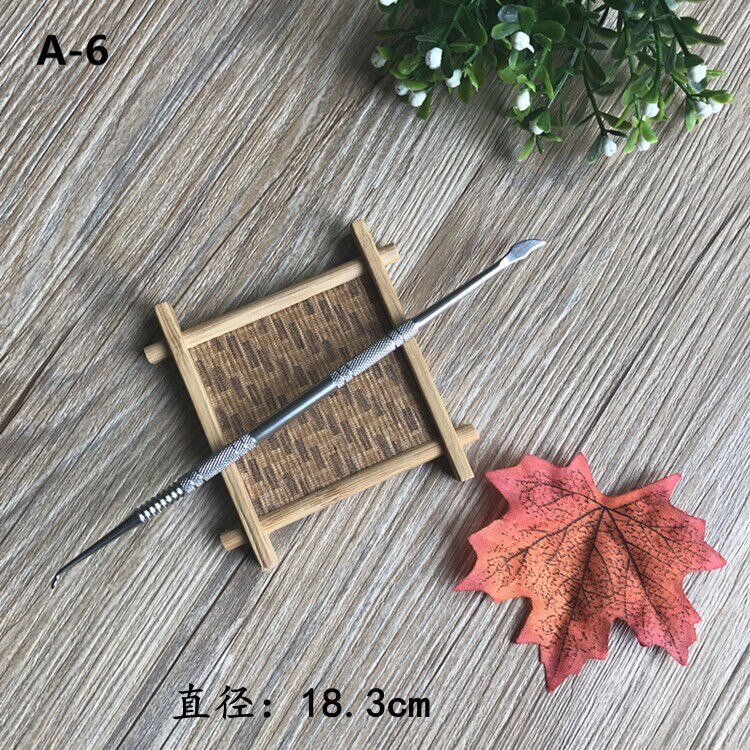 10 unids/set de acero inoxidable de herramientas utensilios de arcilla polimérica de cerámica escultura herramienta de cuchillo para manualidades: A6