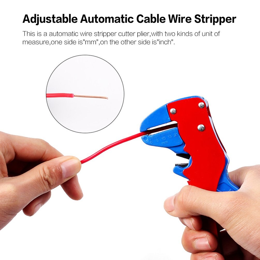 Automatic Wire Stripper Pliers 0.2-6mm² Cable Adjustable Wire Stripping Cutter Pressing Plier Duckbill Clippers Hand Tools