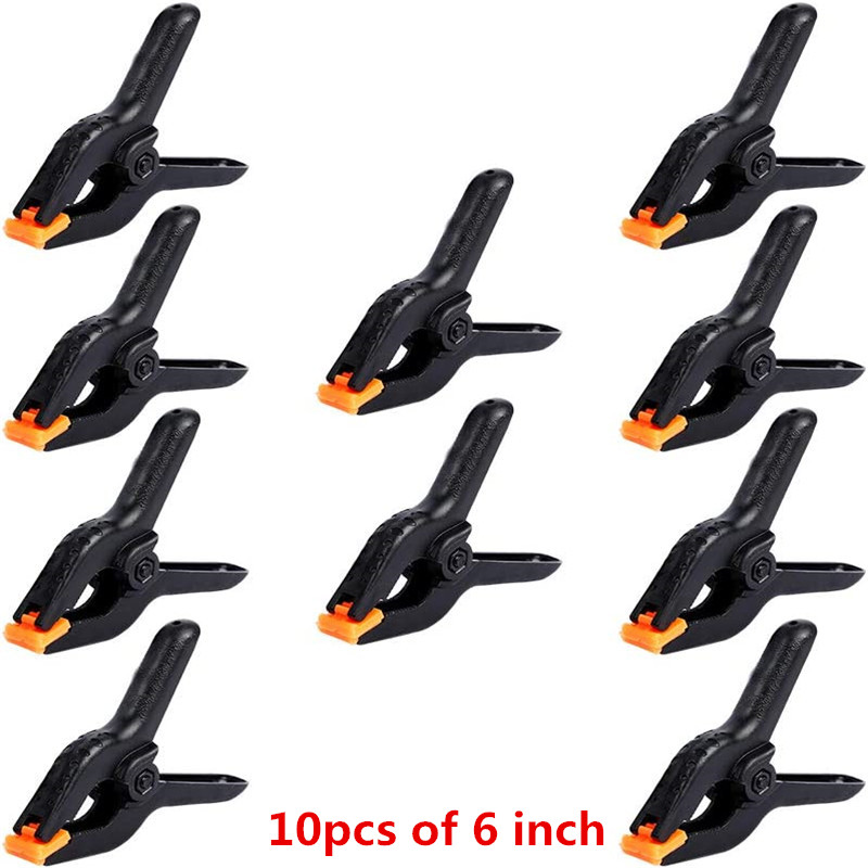 1/12PCS Photography Heavy Duty Muslin Clamps Photo Booth Background Stand Clip Fixed Backdrop Muslin Green Screen: green