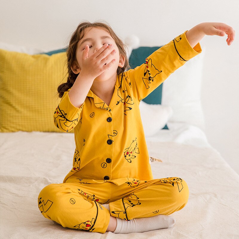 Children Homwear Pajamas for Kids Boys Girls Cotton Pyjamas Clothes Set Toddler Home Indoor Sleepwear Pigama Infant Nighty